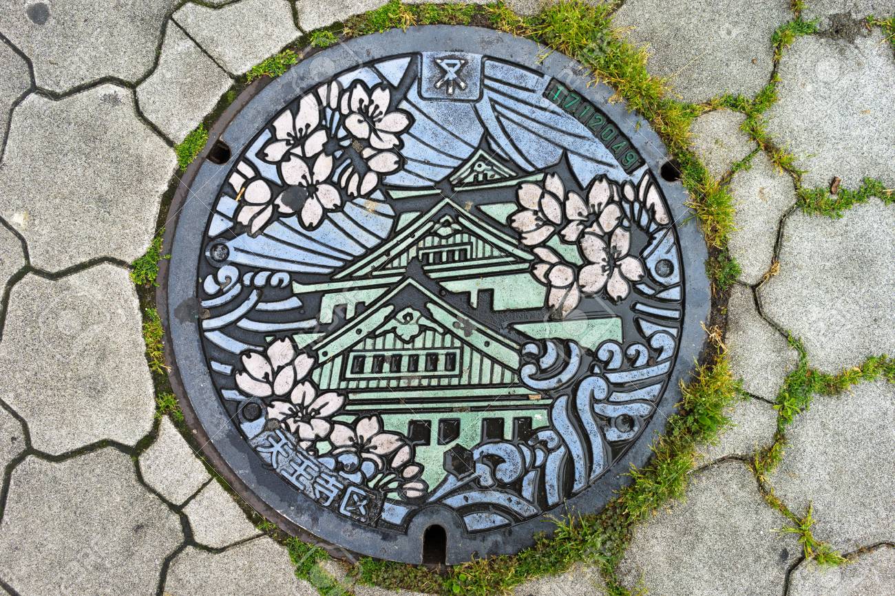 大阪城マンホール